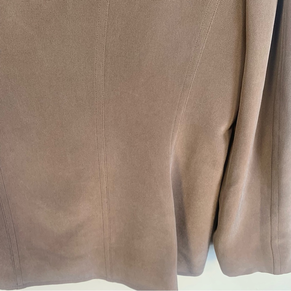 Jones New York 100% Silk Blazer Jacket Mocha Brown - Picture 10 of 12